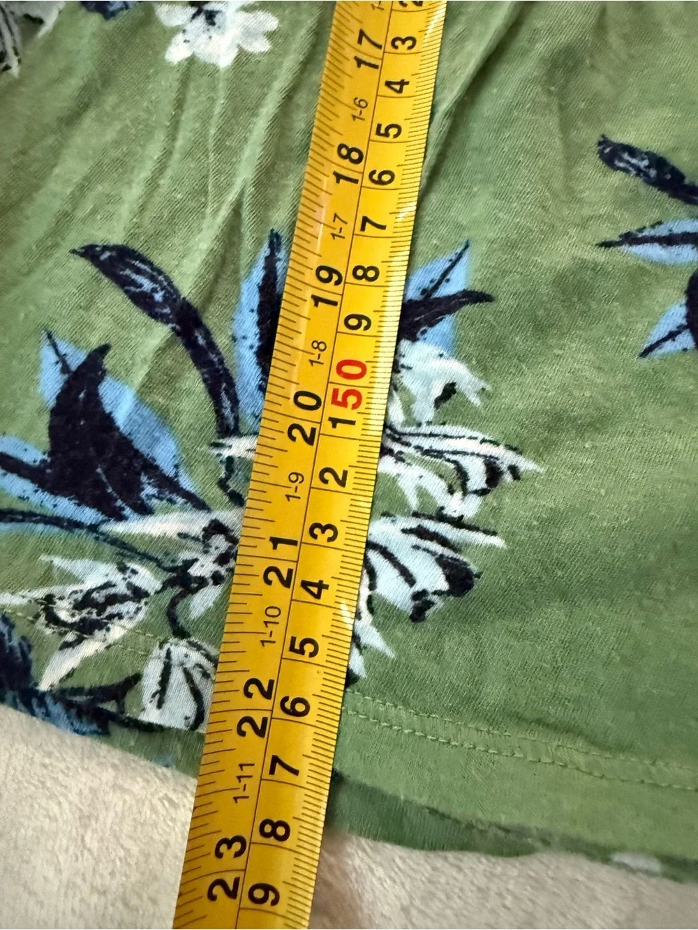 Lucky Brand Green Floral Square Neck Short Sleeve Cotton Modal Top Shirt S/P E01 - Picture 4 of 5